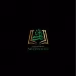Elegant logo design combining Arabic calligraphy and modern elements for Majelis Taalm AZ-ZHAHIR.