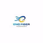 Innovative logo design for ENO FIBER Indonesia, featuring modern technology-inspired elements.