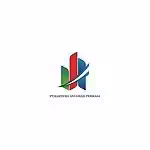 Vibrant corporate logo design for PT. Bahtera Anugrah Perkasa, featuring dynamic colored bars and sleek style.