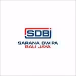 Modern logo design for Sarana Dwipa Bali Jaya, featuring bold text and color accents.