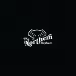 Stylish black and white logo design for The Northern Elephant brand with an elephant illustration.