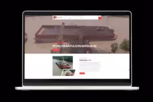 Boat construction company website showcasing shipbuilding services and project portfolio.