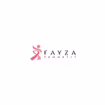Elegant logo design for Fayza Femmefit, a women's fitness brand emphasizing style and strength.